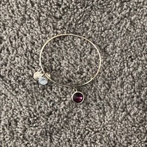 Alex and Ani amethyst bracelet